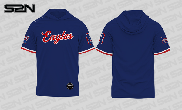 Lake Villa Eagles FP navy short sleeve hoodie