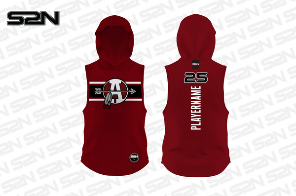 Antioch cardinal sleeveless hoodie